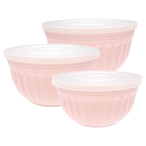 Alice Pale Pink bowl with lid 2 stk fra GreenGate - Tinashjem